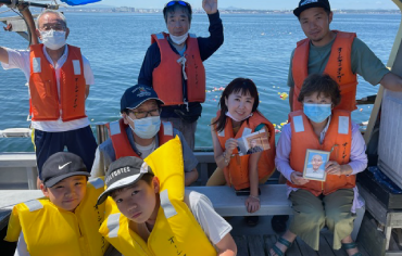 海洋散骨の記念写真